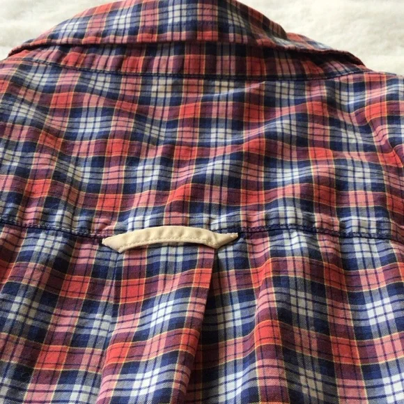 Barbour Men's Plaid Shirt in Red and Blue - Picture 6 of 14